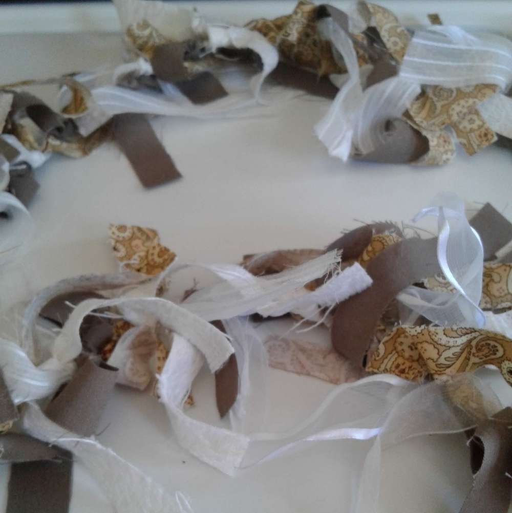 HANDCRAFTED FABRIC BANNER -- BOHO DESIGN